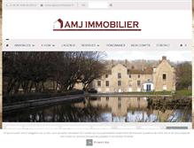 Tablet Screenshot of amj-immobilier.fr